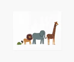 Animal Party Parade Art Print|RIFLE PAPER Co. Outlet