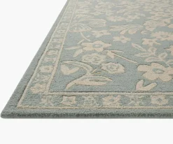 Arboretum Rose Garden Wool-Hooked Rug|RIFLE PAPER Co. Clearance