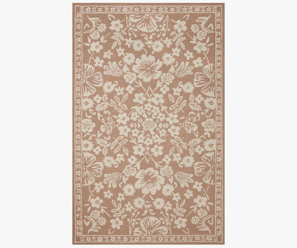Arboretum Rose Garden Wool-Hooked Rug|RIFLE PAPER Co. Sale