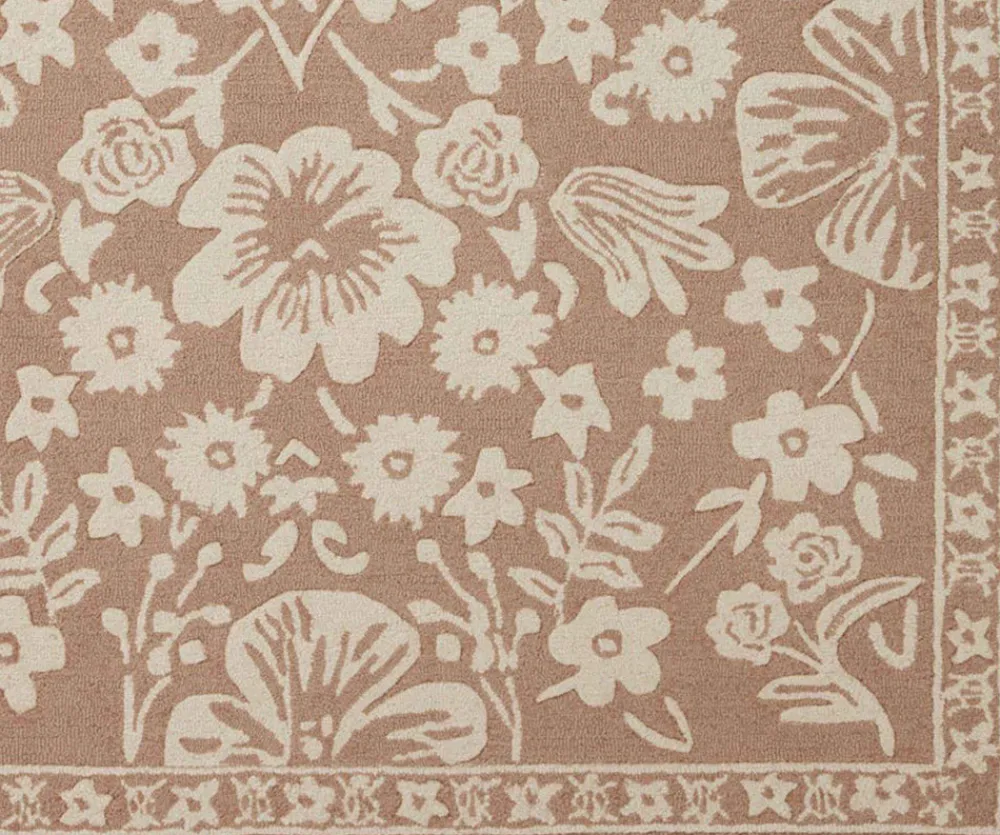 Arboretum Rose Garden Wool-Hooked Rug|RIFLE PAPER Co. Sale