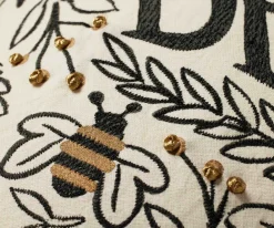 Bee’s Knees Embroidered Pillow|RIFLE PAPER Co. Best