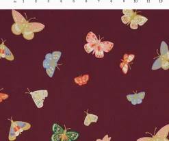 Butterfly House Canvas Metallic Fabric|RIFLE PAPER Co. Online