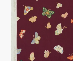 Butterfly House Canvas Metallic Fabric|RIFLE PAPER Co. Online