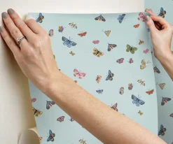 Butterfly House Peel & Stick Wallpaper|RIFLE PAPER Co. Sale