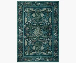 Canopy Peacock Forest Printed Rug|RIFLE PAPER Co. Sale