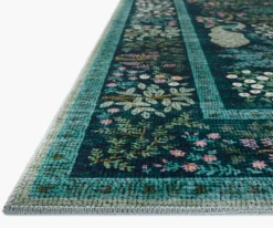 Canopy Peacock Forest Printed Rug|RIFLE PAPER Co. Sale