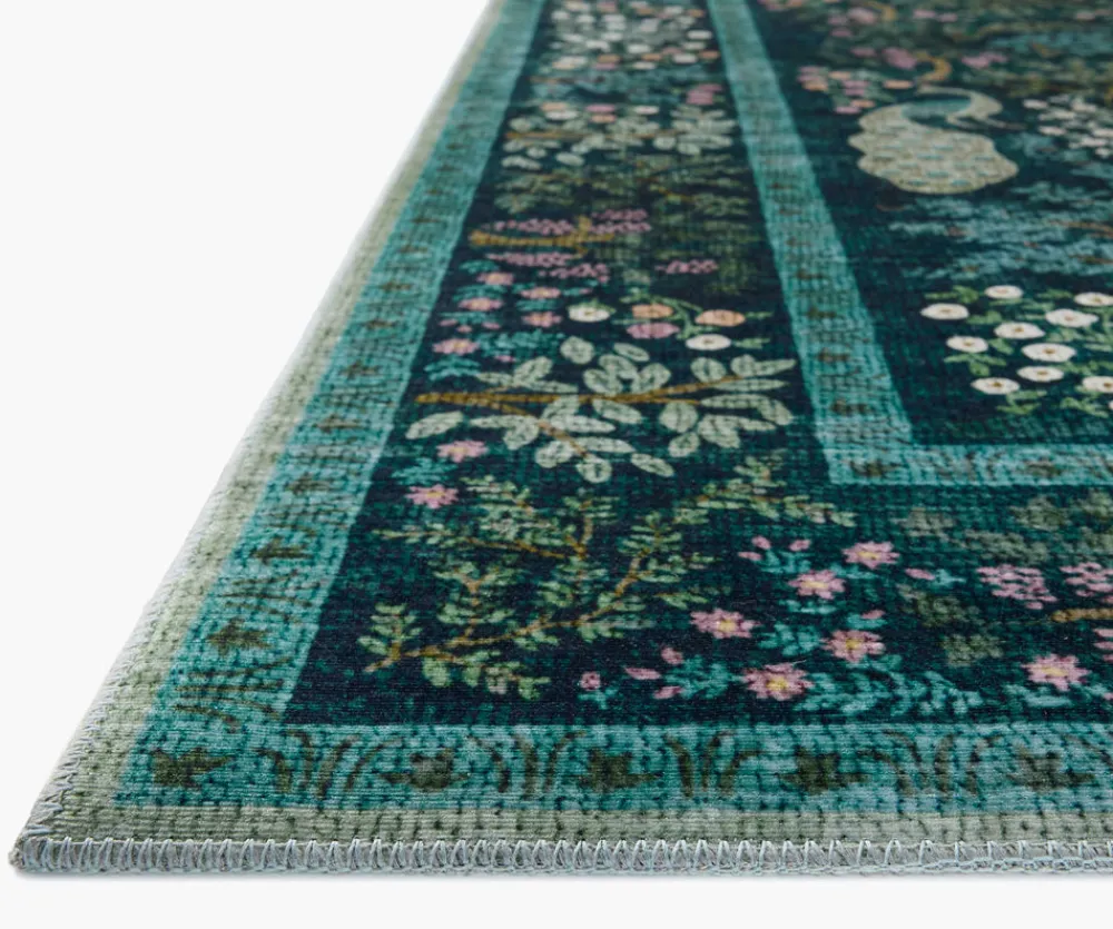 Canopy Peacock Forest Printed Rug|RIFLE PAPER Co. Sale