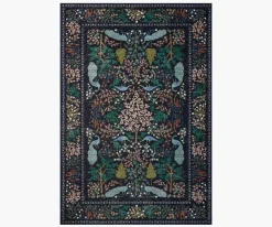 Canopy Peacock Forest Printed Rug|RIFLE PAPER Co. New