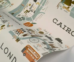 City Maps Wallpaper Sample|RIFLE PAPER Co. New