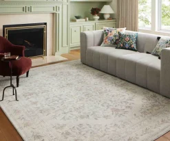 Courtyard Lily Printed Rug|RIFLE PAPER Co. Sale