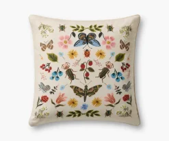 Curio Garden Embroidered Pillow|RIFLE PAPER Co. Outlet