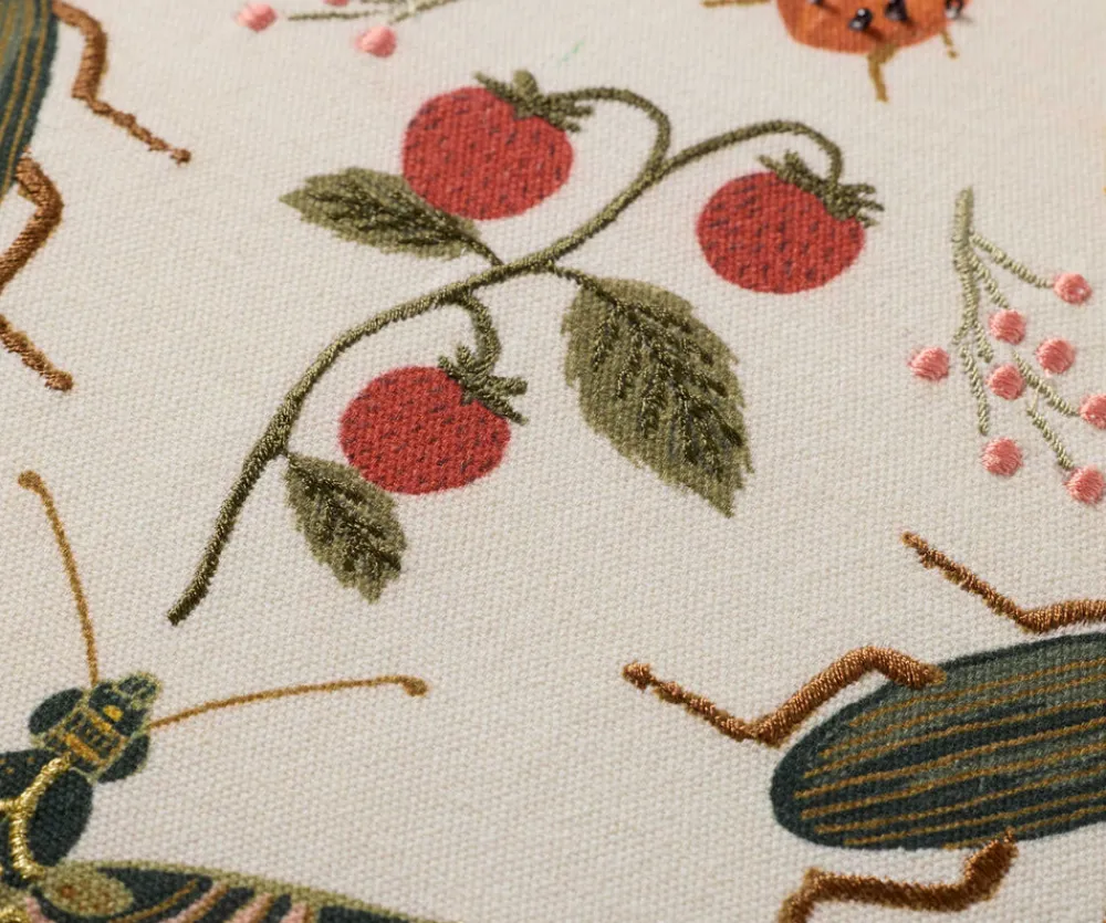 Curio Garden Embroidered Pillow|RIFLE PAPER Co. Outlet