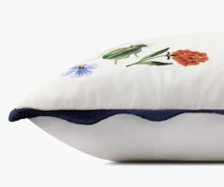 Curio Vignette Embroidered Pillow|RIFLE PAPER Co. Sale