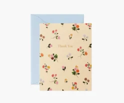 Ditsy Dahlia Thank You Card|RIFLE PAPER Co. Clearance
