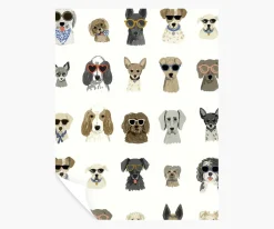 Dog Days Peel & Stick Wallpaper Sample|RIFLE PAPER Co. Fashion