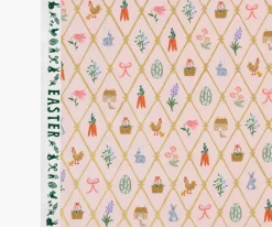 Easter Lattice Canvas Metallic Fabric|RIFLE PAPER Co. Hot