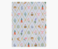 Easter Lattice Canvas Metallic Fabric|RIFLE PAPER Co. Discount