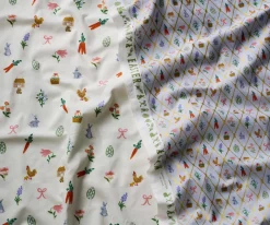 Easter Lattice Cotton Metallic Fabric|RIFLE PAPER Co. New