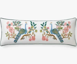 Embroiderd Lumbar Pillow Cover|RIFLE PAPER Co. Discount