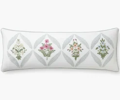 Embroidered Lumbar Pillow Cover|RIFLE PAPER Co. Discount