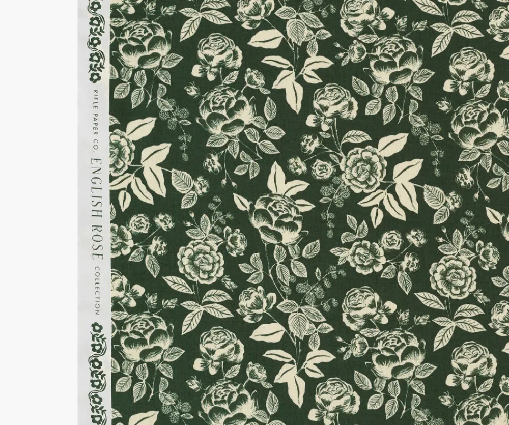 English Rose Cotton Fabric|RIFLE PAPER Co. Discount