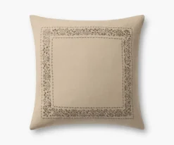 Estee Border Embroidered Pillow|RIFLE PAPER Co. Sale