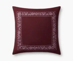 Estee Border Embroidered Pillow|RIFLE PAPER Co. Discount