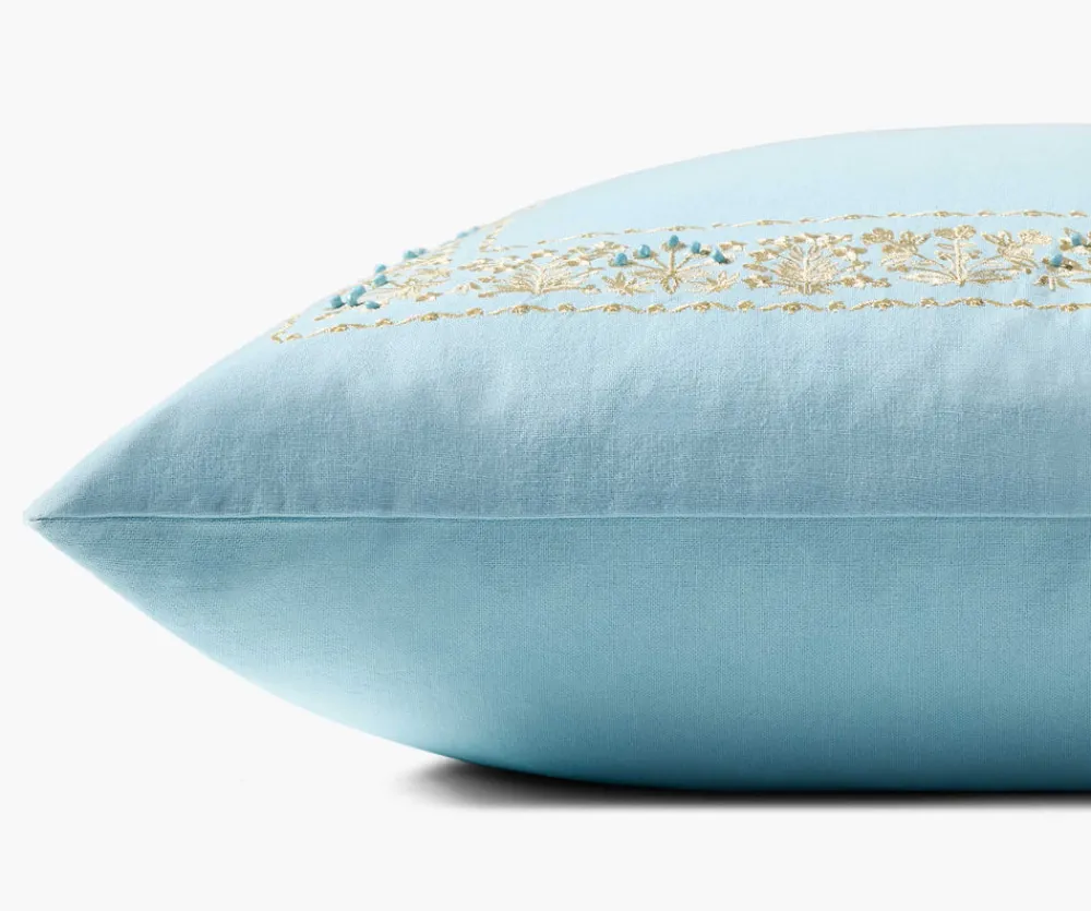 Estee Border Embroidered Pillow|RIFLE PAPER Co. Online