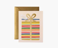 Feliz Birthday Present Greeting Card|RIFLE PAPER Co. Fashion