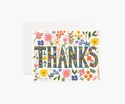 Floral Thanks Greeting Card|RIFLE PAPER Co. Best