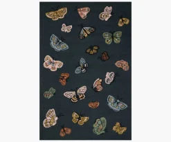 Highgrove Butterfly House Wool Hooked Rug|RIFLE PAPER Co. Sale