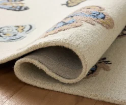 Highgrove Butterfly House Wool Hooked Rug|RIFLE PAPER Co. Best