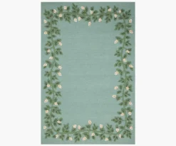 Highgrove Climbing Vines Wool Hooked Rug|RIFLE PAPER Co. Hot