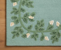 Highgrove Climbing Vines Wool Hooked Rug|RIFLE PAPER Co. Hot
