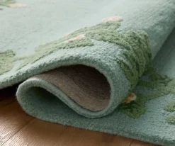 Highgrove Climbing Vines Wool Hooked Rug|RIFLE PAPER Co. Hot