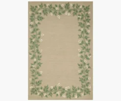 Highgrove Climbing Vines Wool Hooked Rug|RIFLE PAPER Co. Discount
