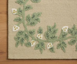 Highgrove Climbing Vines Wool Hooked Rug|RIFLE PAPER Co. Discount