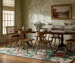 Highgrove Roses Wool Hooked Rug|RIFLE PAPER Co. Outlet