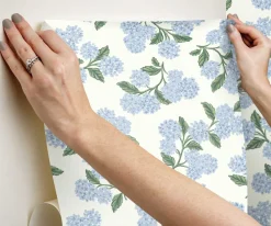 Hydrangea Peel & Stick Wallpaper|RIFLE PAPER Co. Fashion