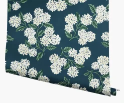 Hydrangea Wallpaper|RIFLE PAPER Co. Sale