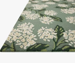 Joie Hydrangea Wool-Hooked Rug|RIFLE PAPER Co. Clearance