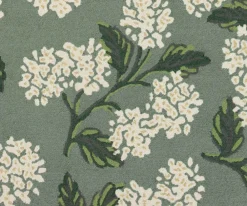 Joie Hydrangea Wool-Hooked Rug|RIFLE PAPER Co. Clearance