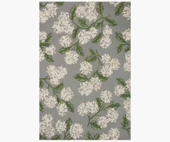 Joie Hydrangea Wool-Hooked Rug|RIFLE PAPER Co. Clearance