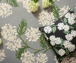 Joie Hydrangea Wool-Hooked Rug|RIFLE PAPER Co. Clearance