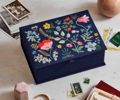 Large Embroidered Keepsake Box|RIFLE PAPER Co. New