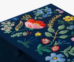 Large Embroidered Keepsake Box|RIFLE PAPER Co. New