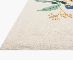 Les Fleurs Floral Vines Wool-Hooked Rug|RIFLE PAPER Co. Discount