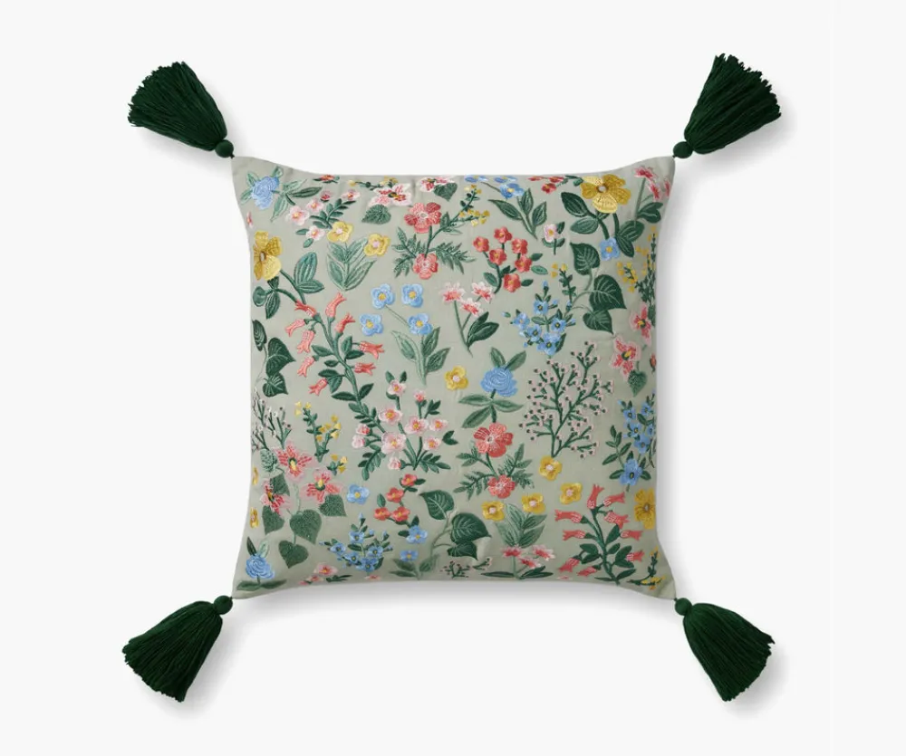 Mayfair Embroidered Pillow|RIFLE PAPER Co. Sale