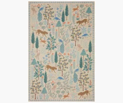 Menagerie Forest Printed Rug|RIFLE PAPER Co. New