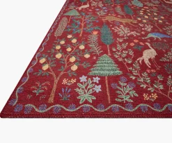 Menagerie Forest Printed Rug|RIFLE PAPER Co. Online